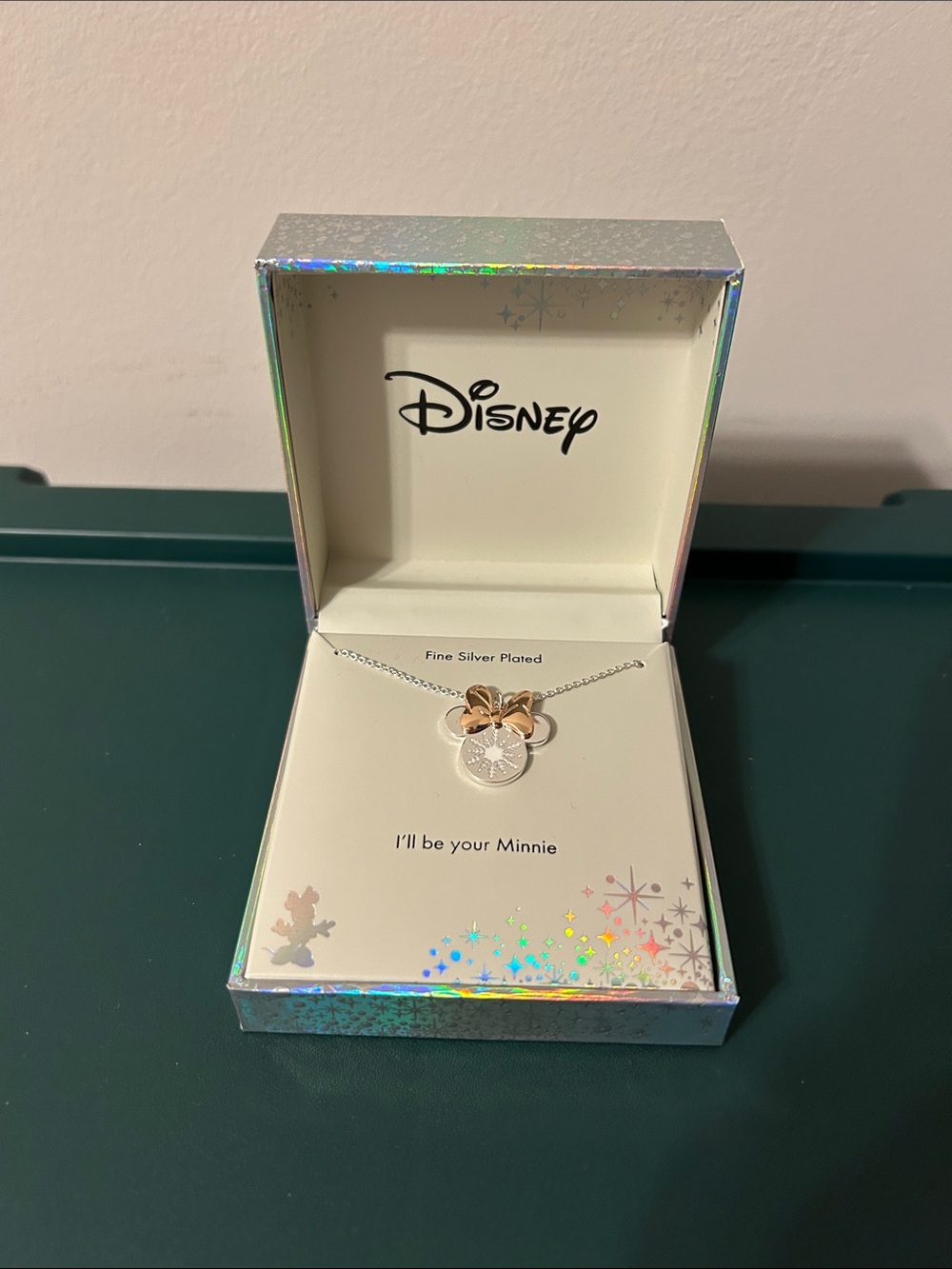 Disney Fine Silver Plated “I’ll be your Minnie” Necklace
